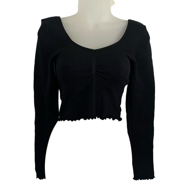 Spiritual Gangster Women's Sweetheart Ribbed Cropped Athletic Top XS Small NWOT - Picture 3 of 8